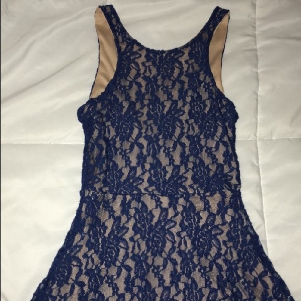 Blue Lace Dress - Picture 2 of 3